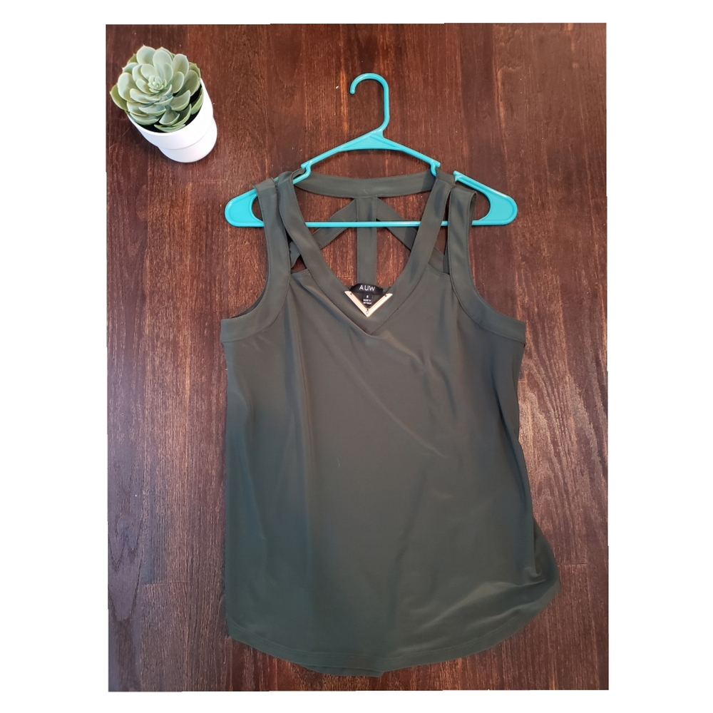 Brand new olive women's tank top